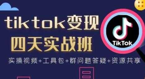 图片[1]-tiktok变现四天实战班视频：连怼技术+矩阵玩法赚,单账号月入2000美金 - 冒泡网-冒泡网