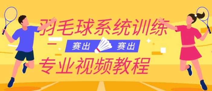 羽毛球教学视频《羽毛球系统训练专业视频教程》 - 冒泡网-冒泡网