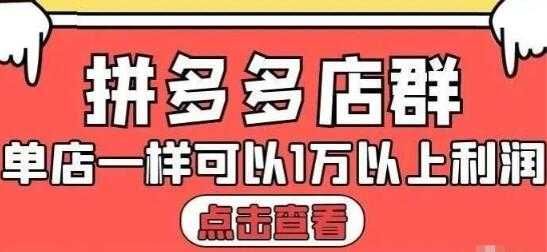 图片[1]-大凯电商《拼多多店群运营》单店一样可以产出1万5以上利润 - 冒泡网-冒泡网