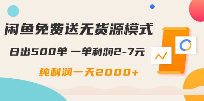 闲鱼免费送无货源模式是如何日出500单的？一单利润2-7元 纯利润一天2000+ - 冒泡网-冒泡网