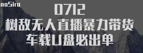 树敌‮习研‬社抖音无人直播暴力带货车载U盘必出单，单号单日产出300纯利润 - 冒泡网-冒泡网