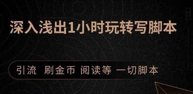 图片[1]-引流脚本实战课：1小时深入浅出视频实操讲解，教你0基础学会写引流脚本-冒泡网