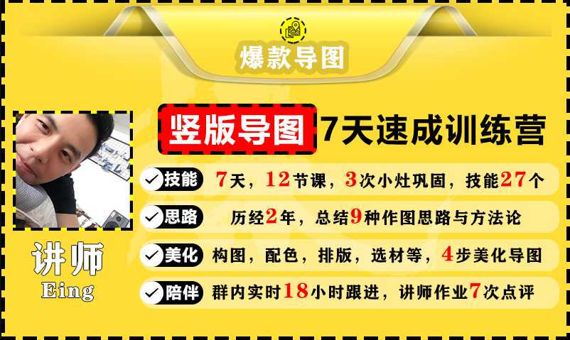 价值1388元【爆款导图】训练营 一张图吸粉800+，学完你也可以 - 冒泡网-冒泡网