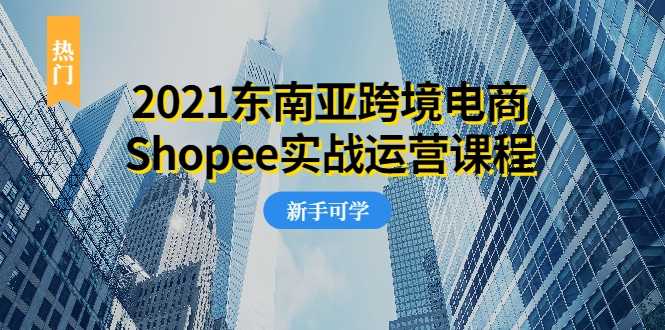 图片[1]-2021东南亚跨境电商Shopee实战运营课程，0基础、0经验、0投资的副业项目-冒泡网