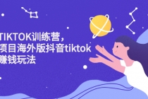 海外TIKTOK训练营，百万项目海外版抖音tiktok流量赚钱玩法 - 冒泡网-冒泡网