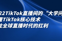 2022TikTok直播间的“大学问”掌握TikTok核心技术 抓住全球直播时代的红利 - 冒泡网-冒泡网