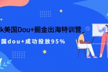 TikTok美国Dou+掘金出海特训营，美国dou+成功投放95% - 冒泡网-冒泡网