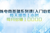 虚拟电商基础系列课，每天操作1小时，每月多赚10000 - 冒泡网-冒泡网