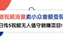 借视频流量，卖小众音频变现，日传5视频无人值守躺赚项目！ - 冒泡网-冒泡网