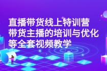 直播带货线上特训营：带货主播的培训与优化等全套视频教学 - 冒泡网-冒泡网