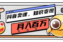 抖音卖课，知识变现、大咖教你如何月入100万 - 冒泡网-冒泡网