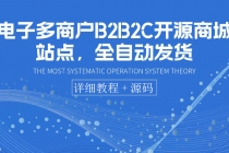 电子多商户B2B2C开源商城站点，全自动发货 可卖虚拟产品 - 冒泡网-冒泡网