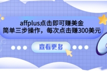 affplus点击即可赚美金，简单三步操作，每次点击赚300美元【视频教程】 - 冒泡网-冒泡网