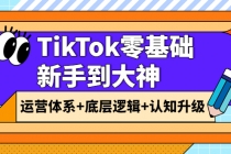 TikTok零基础新手到大神：运营体系+底层逻辑+认知升级 - 冒泡网-冒泡网