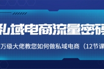 私域电商流量密码：千万级大佬教您如何做私域电商 - 冒泡网-冒泡网