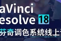 DaVinci Resolve 18达芬奇调色系统课：从软件操作 一直讲到完整案例实操 - 冒泡网-冒泡网