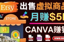 通过Etsy出售Canva模板，操作简单，收益高，月赚5000美元 - 冒泡网-冒泡网