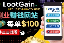 做调查下载APP, 玩游戏赚钱 – 通过GPT每单100美元 - 冒泡网-冒泡网