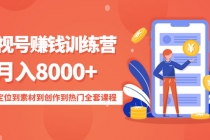 影视号赚钱训练营：月入8000+从账号定位到素材到创作到热门全套课程 - 冒泡网-冒泡网