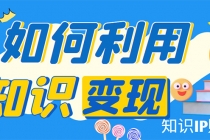 知识IP变现训练营：手把手带你如何做知识IP赚钱，助你逆袭人生！ - 冒泡网-冒泡网