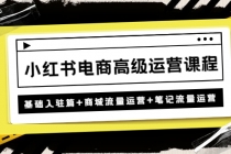 小红书电商高级运营课程：基础入驻篇+商城流量运营+笔记流量运营 - 冒泡网-冒泡网