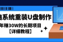 电脑系统重装U盘制作，年赚30W的长期项目【详细教程】 - 冒泡网-冒泡网