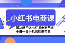 小红书电商课程，解决新手做小红书电商困惑，小白一台手机也能做电商 - 冒泡网-冒泡网