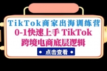 TikTok商家出海训练营：0-1快速上手 TikTok跨境电商底层逻辑(无中创水印) - 冒泡网-冒泡网