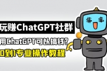 玩赚CGPT社群：听说CGPT可以用来搞钱？从0到1保姆级教程(2月25更新) - 冒泡网-冒泡网