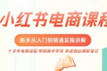 小红书电商新手入门到精通实操课，从入门到精通做爆款笔记，开店运营 - 冒泡网-冒泡网