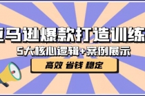 亚马逊爆款打造训练营：5大核心逻辑+案例展示 打造爆款链接 高效 省钱 稳定 - 冒泡网-冒泡网