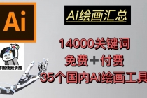 AI绘画汇总14000关键词+35个国内AI绘画工具(兔费+付费)头像壁纸不愁-无水印 - 冒泡网-冒泡网