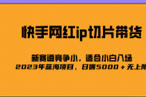 2023爆火的快手网红IP切片，号称日佣5000＋的蓝海项目，二驴的独家授权 - 冒泡网-冒泡网