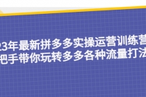 23年最新拼多多实操运营训练营：手把手带你玩转多多各种流量打法！ - 冒泡网-冒泡网