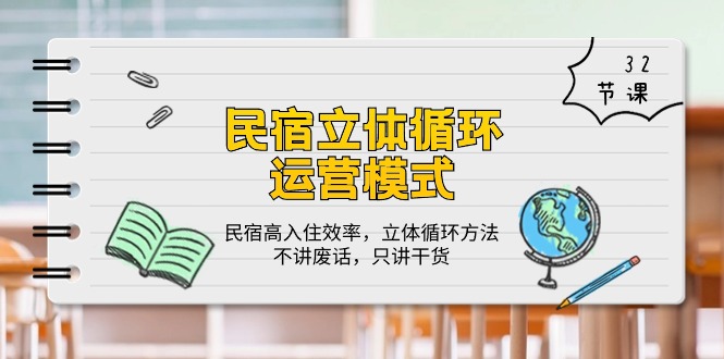 民宿 立体循环运营模式：民宿高入住效率，立体循环方法，只讲干货 - 冒泡网-冒泡网