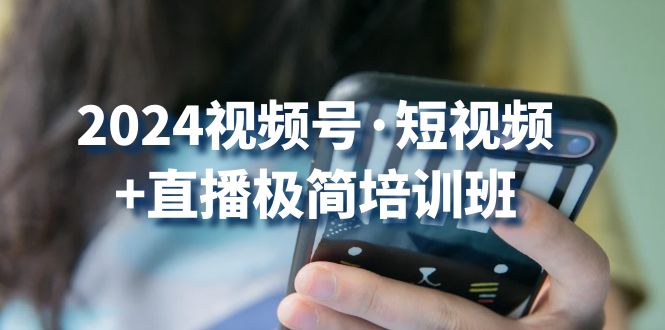 2024视频号·短视频+直播极简培训班：抓住视频号风口，流量红利 - 冒泡网-冒泡网