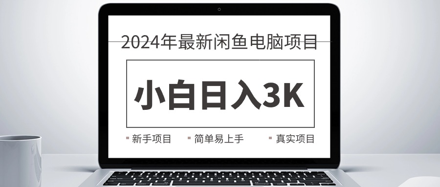 2024最新闲鱼卖电脑项目，新手小白日入3K+，最真实的项目教学 - 冒泡网-冒泡网