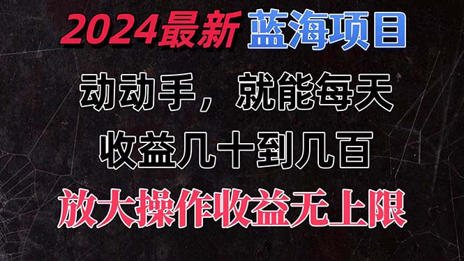 有手就行的2024全新蓝海项目，每天1小时收益几十到几百，可放大操作收… - 冒泡网-冒泡网