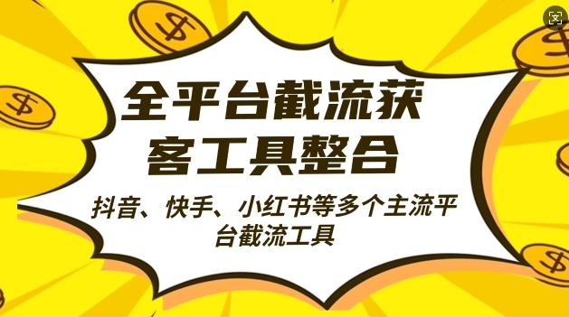 全平台截流获客工县整合全自动引流，日引2000+精准客户【揭秘】 - 冒泡网-冒泡网