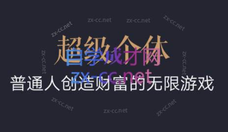 超级个体·普通人创造财富的无限游戏 - 冒泡网-冒泡网