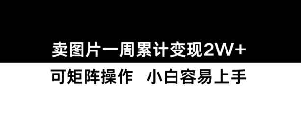 小红书【卖图片】一周累计变现2W+小白易上手 - 冒泡网-冒泡网