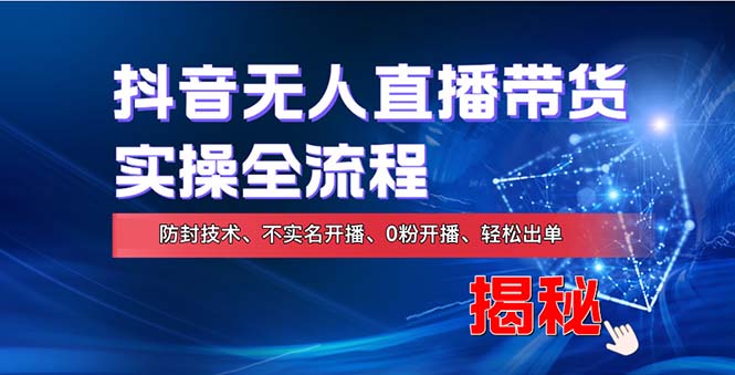 在线赚钱新途径：如何用抖音无人直播实现财务自由，全套实操流程，含… - 冒泡网-冒泡网