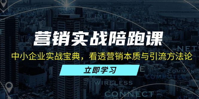 营销实战陪跑课：中小企业实战宝典，看透营销本质与引流方法论 - 冒泡网-冒泡网