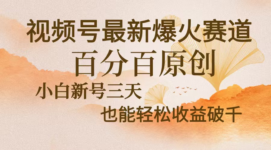 视频号最新爆火赛道，中老年粉深信不疑，百分百原创，新号三天收益轻松… - 冒泡网-冒泡网