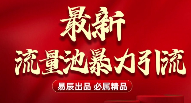 最新“流量池”无门槛暴力引流(全网首发)日引500+-冒泡网