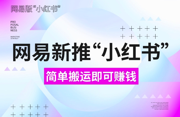 网易官方新推“小红书”，搬运即有收益，新手小白千万别错过(附详细教程)【揭秘】 - 冒泡网-冒泡网