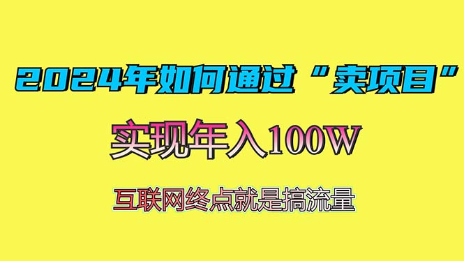 2024年如何通过“卖项目”赚取100W：最值得尝试的盈利模式 - 冒泡网-冒泡网