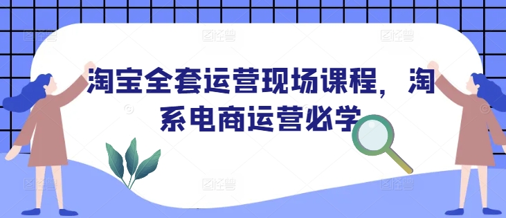 淘宝全套运营现场课程，淘系电商运营必学-冒泡网