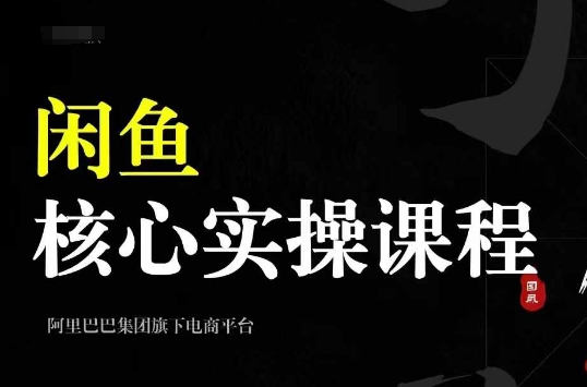 2024闲鱼核心实操课程，从养号、选品、发布、销售，教你做一个出单的闲鱼号 - 冒泡网-冒泡网