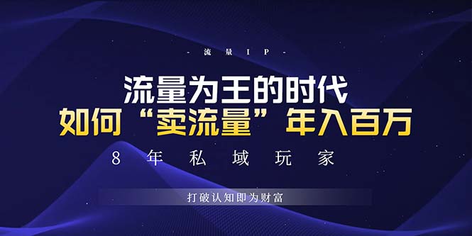 未来如何通过“卖流量”年入百万，跨越一切周期绝对蓝海项目 - 冒泡网-冒泡网